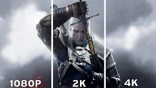 The Witcher 3: Wild Hunt - 1080p vs 2K vs 4K Graphics Comparison 4K