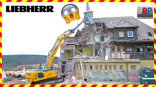 Liebherr R 938, Abbruch Jugendheim Schönbühl 2024. #2 #liebherr #demolition