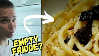 What To Cook When Your Fridge Is Empty | LINGUINE A' LA MARY JANE