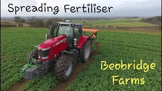 Spreading Fertiliser | Beobridge Farms