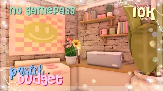 10k Pastel Floral Budget {No Gamepass} Roblox Bloxburg ||ellvixia