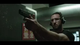 den of thieves 2018 shooting range scene