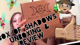 Box of shadows unboxing and review! 🧚🏼‍♀️🦋🧙🏼‍♀️