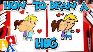 How To Draw A Hug For National Hug Day!