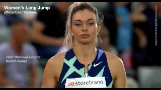 Women's Long Jump (Broadcast Version).  Bislett Games.  Diamond League.  Bislett Stadion. (7/1/2021)