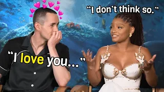 Halle Bailey & Jonah Hauer-King being a divorced couple for 4 minutes straight