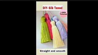 DIY- Silk Tassel  | How To Make Straight Tassel | Art and Crafts Tips#1 #Shorts @ArtisticSoulCrafts