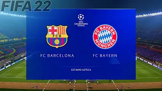 Barcelona vs Bayern Munich | UEFA Champions League 2021/2022 | Gameplay & Full match | Predictions