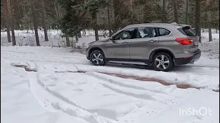 ❄️❄️ BMW X1 XDrive SNOW ❄️❄️ w/SUMMER Tyres [What Happen?]