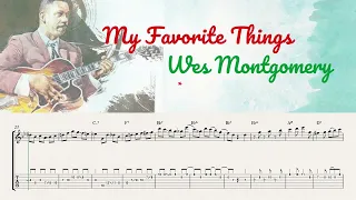 MY FAVORITE THINGS - WES MONTGOMERY ( SOLO TRANSCRIPTION )