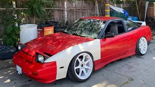 BUILDING A 240SX IN 3 MINUTES!!! (1 week transformation)
