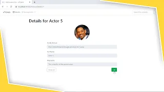 33. Getting item by id (Actor Details) | ASP.NET MVC