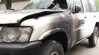 В Івано-Франківську підпалили автівку ОБСЄ