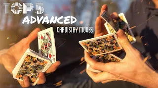 TOP 5 ADVANCED Cardistry Moves you NEED to learn TODAY!!