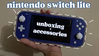 Nintendo switch lite unboxing | blue 💙|