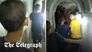 Children led through Hamas tunnels, IDF reveals