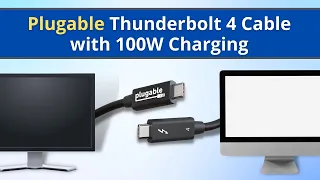 Plugable Thunderbolt 4 Cable with 100W Charging