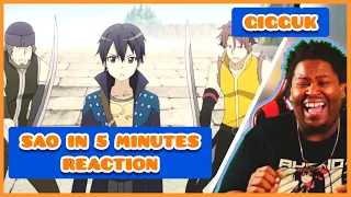 Becoming An Isekai Speedrun Expert 😂💀 | GIGGUK SAO IN 5 MINUTES REACTION | GIGGUK REACTION