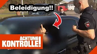 MITTELFINGER bei Polizeikontrolle ❌ Eher kein guter MOVE! |1/2| Kabel Eins | Achtung Kontrolle