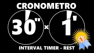 cronometro 30 segundos 1 minuto descanso