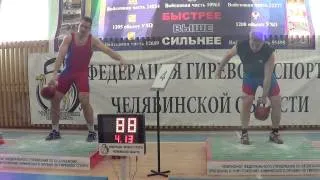 Record in snatch 32 kg kettlebell Ivan Denisov right hand 201 reps in 10 min.