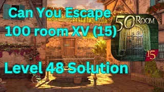 Can you escape the 100 room 15 Level 48 Solution