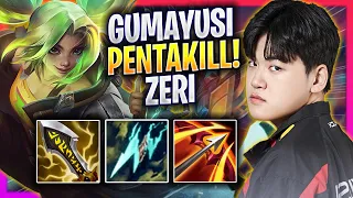 GUMAYUSI GETS PENTAKILL WITH ZERI! - T1 Gumayusi Plays Zeri ADC vs Corki! | Season 2024