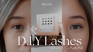 Trying DIY Lashes | Velour Xtensions Kit