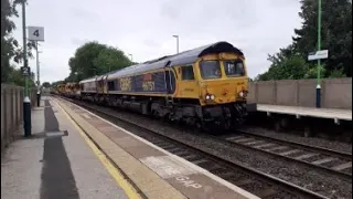 13 Interesting Freight trains at Tamworth 10/07/23