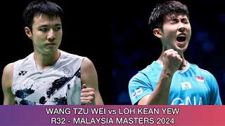 Wang Tzu Wei 王子維 vs Loh Kean Yew | Badminton Malaysia Masters 2024