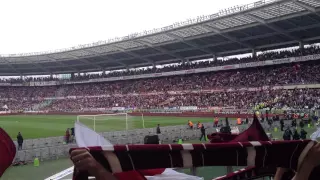Torino-Juventus 2-1. Inno Toro e coreografia e bomba carta allo stadio Olimpico!