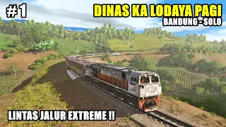 DINAS KA LODAYA PAGI BANDUNG-SOLO PART-1 || TRAINZ SIMULATOR INDONESIA