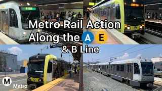 Metro Rail action along the A, B, & E Lines