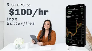 Daytrade an Iron Butterfly in 5 steps WITH ME on MY PHONE