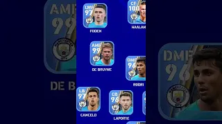 Manchester City squad in efootball 2023