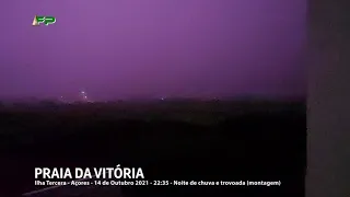 Exalações  - Praia da Vitória  - Ilha Terceira   Açores  - noite de 14 de Outubro 2021