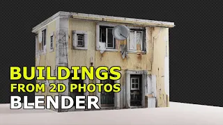 Tutorial: Turning A 2D Image into A House - Blender