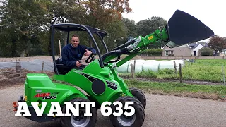 Met AVANT 635 KNIKLADER aan het werk | MINI SHOVEL | Boer Gerrit vlogt