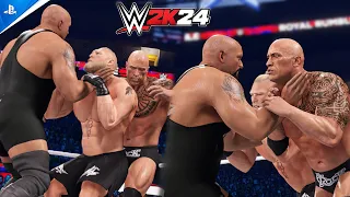 Big Show VS Brock Lesnar & The Rock – Challenge of the Giants!