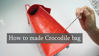 How to make crocodile handbag