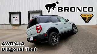 Ford Bronco Sport Badlands 4x4/AWD Diagonal Test!