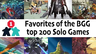 20 Favorites from the BGG People's Choice Top 200 Solo Games list