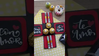 Idea de cajita creativa para regalar dinero y chocolates🥰♥️ #tutorial #ideas #gift