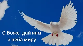 До Тебе, Господь, у молитві йдемо. О Боже, дай нам з неба миру, благослови всю Україну.