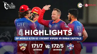 ILT20 S2 | English - HIGHLIGHTS | Colin Munro & Sam Billings | DV vs DC - T20 | 9th Feb