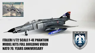 Italeri 1/72 Scale F-4E Model Kit Building Video [NATO 70. YEARS] [4K QUALITY]