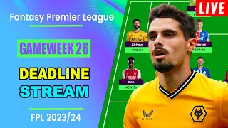 FPL Blank Gameweek 26: DEADLINE STREAM | Live Q&A | Fantasy Premier League Tips 2023/24