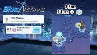 Blue Archive Global - Story Stage Hard 20-2 (3 Star & 5 Turn Clear) + Pyro Box