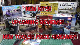 New Model Kits! Upcoming Reviews Cordless Tools AMT Italeri MPC Revell Tamiya Academy Moebius