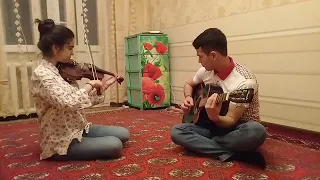 Turkmen talant - "LEZGINKA"    GITARA +SKRIPKA /bet caldylar.